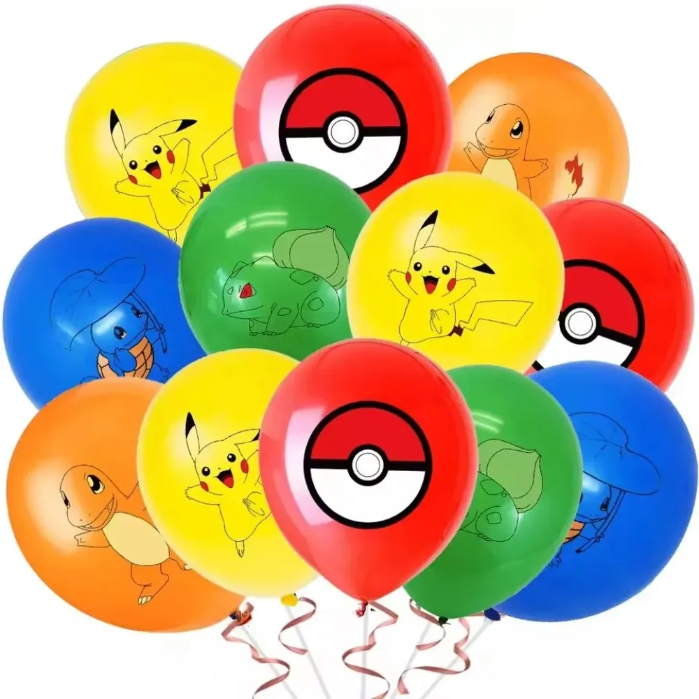 10Pcs Pokémon Printed Latex Ba - Party Supplies recension och pris