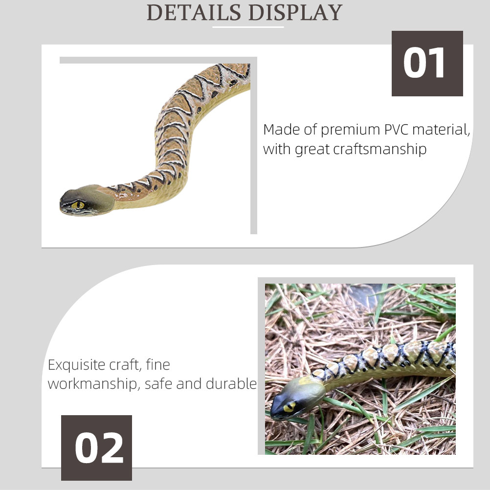 Realistic PVC Snake Decoration - Prank Toys recension och pris