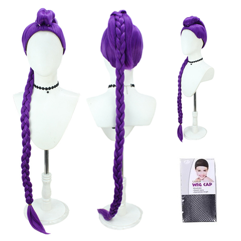 KPOP Women's Purple Cosplay Wi - Anime Cosplay Wig Heat Resistant recension och pris
