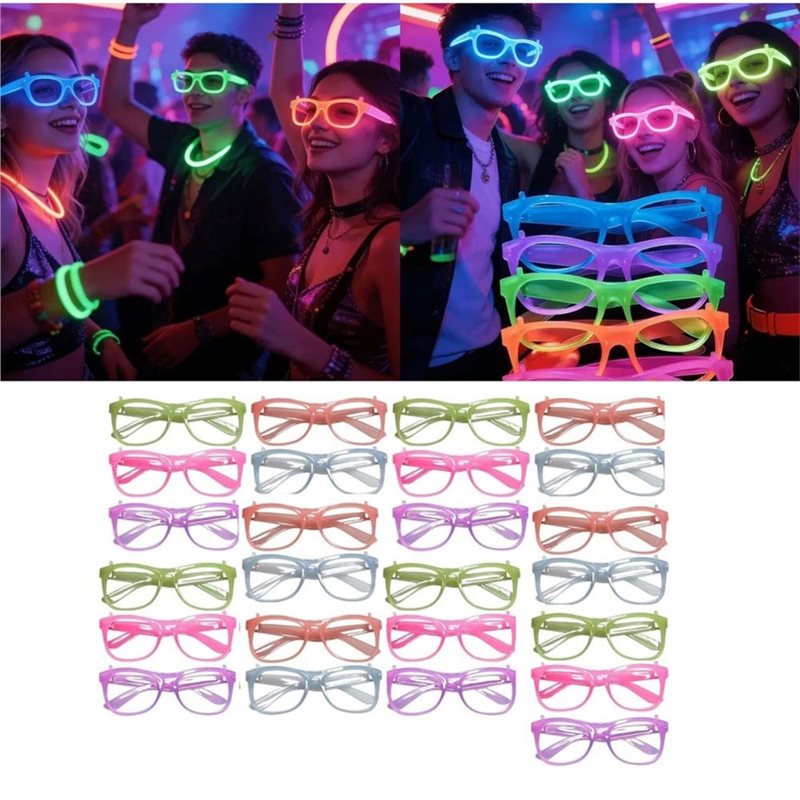 WCS-Neon Glow-In-The-Dark Glas - Glow In The Dark Party Glasses recension och pris