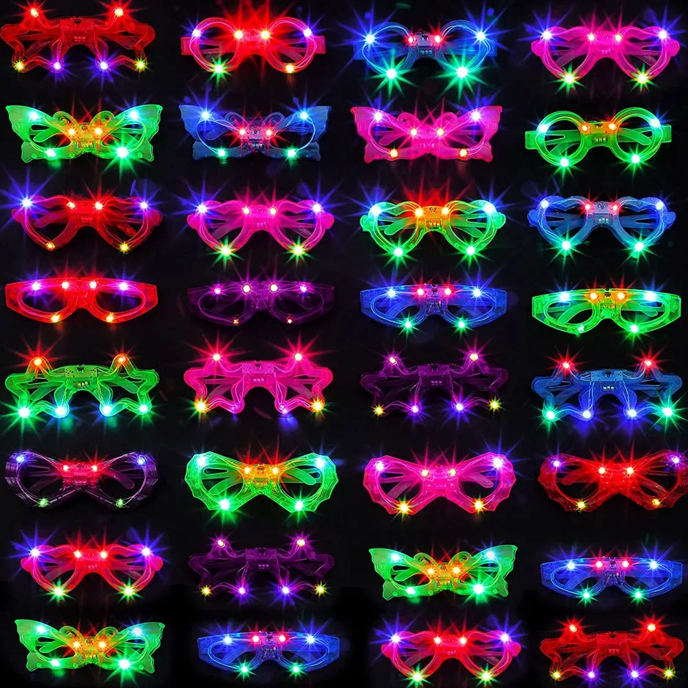 LED Glasse Neon Glow In The Da - Glow In The Dark Party Glasses recension och pris