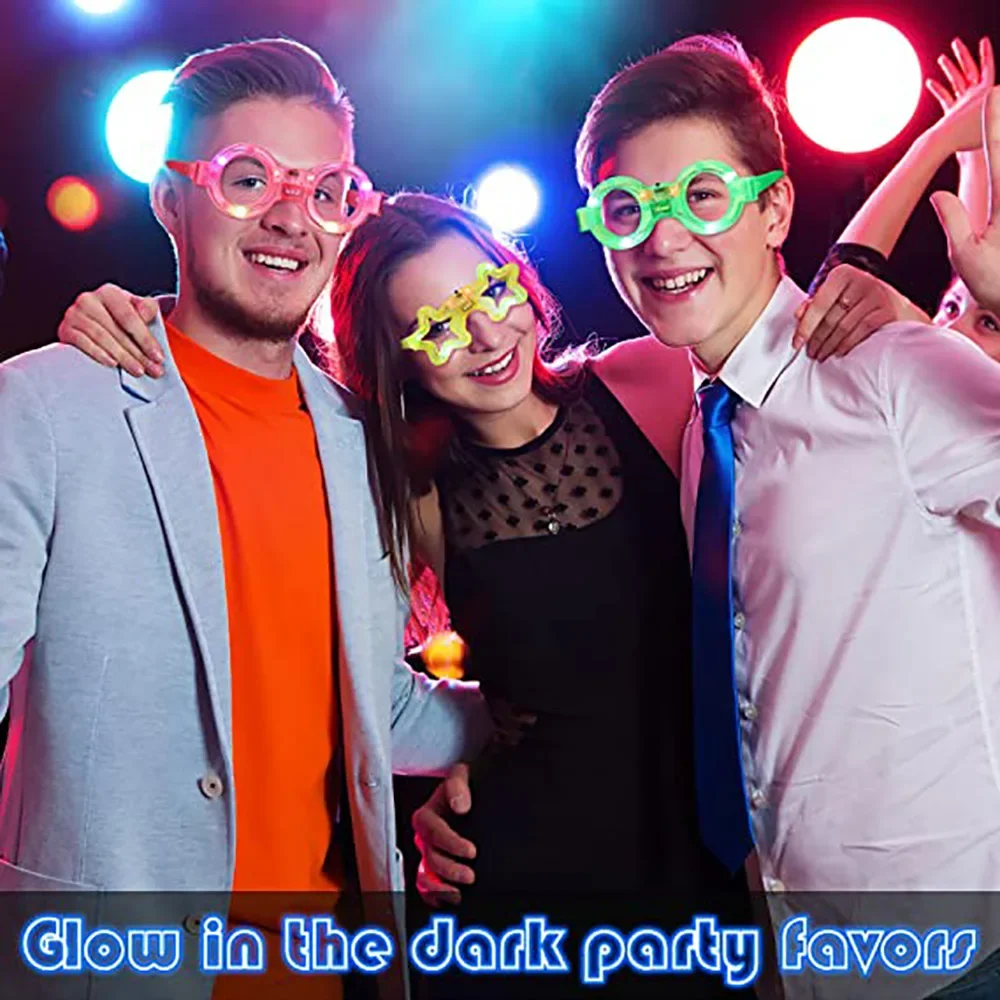 LED Glasse Neon Glow In The Da - Glow In The Dark Party Glasses recension och pris