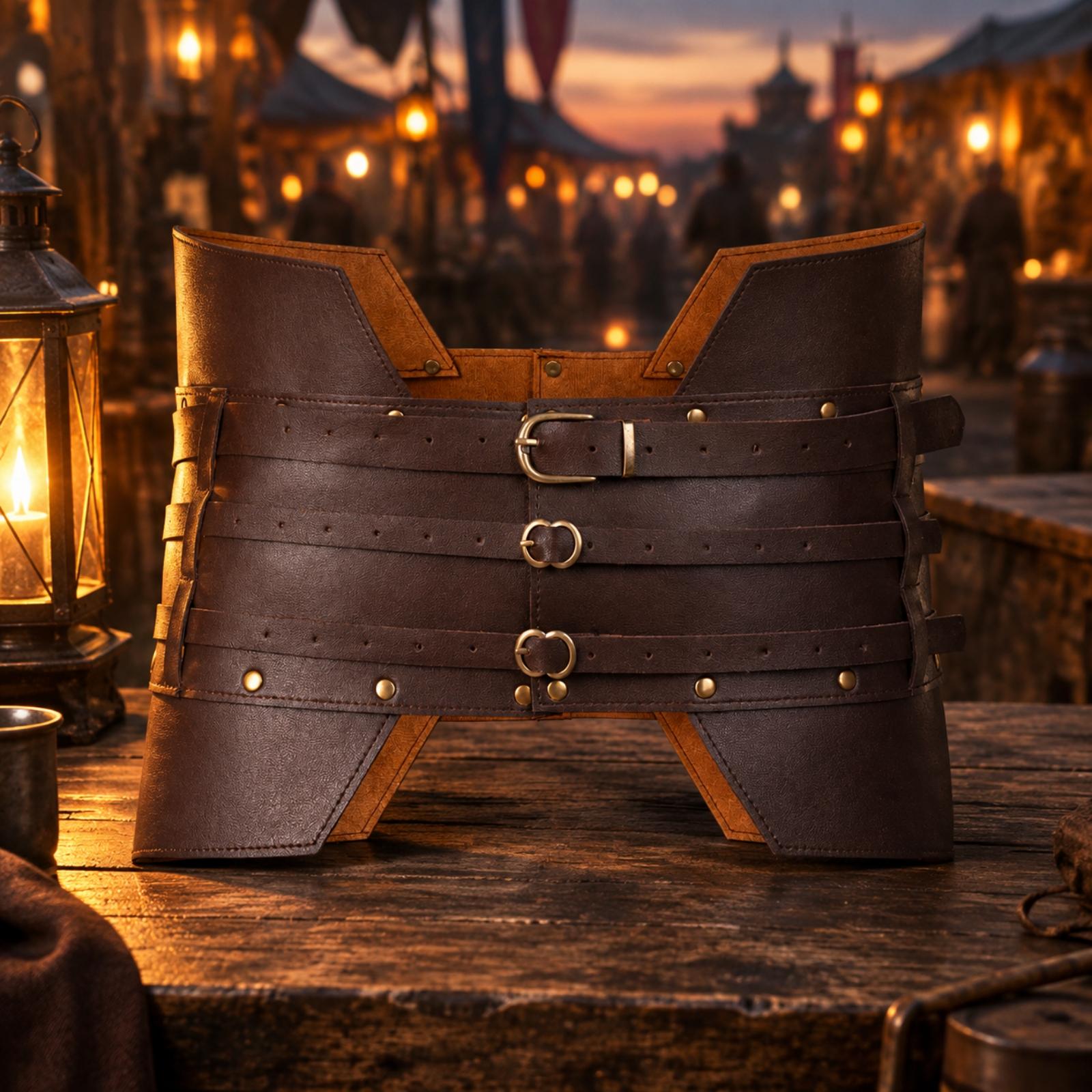 Adjustable Faux Leather Mediev - Costumes recension och pris