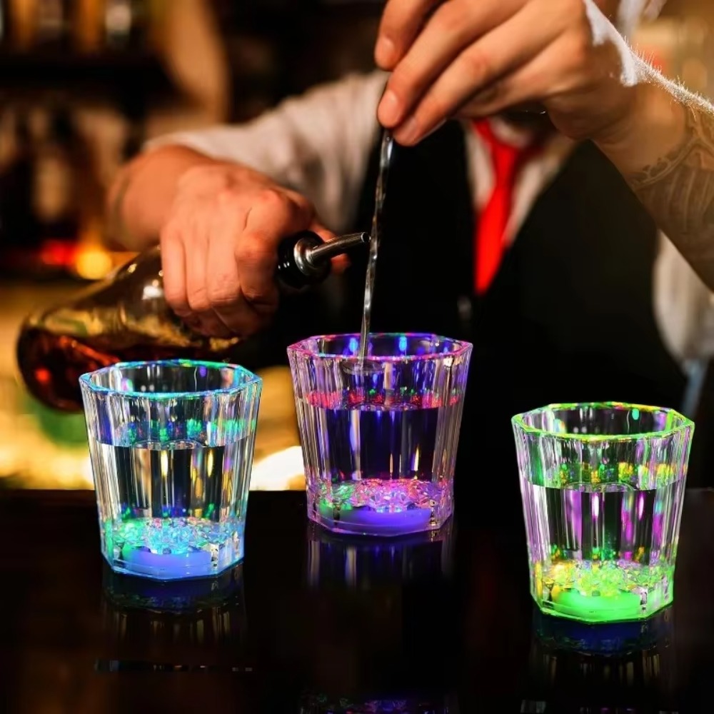 12/24Pack LED Light Up Shot Gl - Glow In The Dark Party Glasses recension och pris