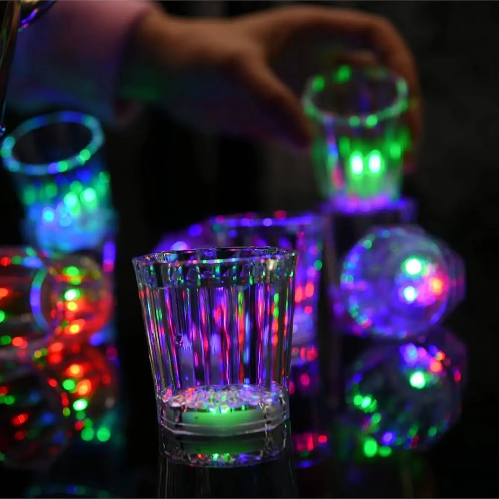 12/24Pack LED Light Up Shot Gl - Glow In The Dark Party Glasses recension och pris