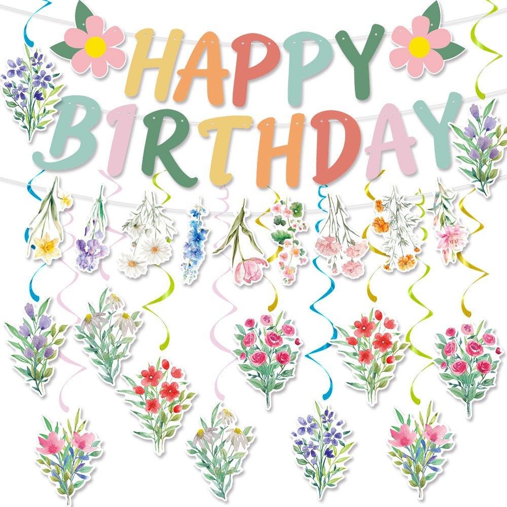 Wildflower Party Decorations H - Party Supplies recension och pris