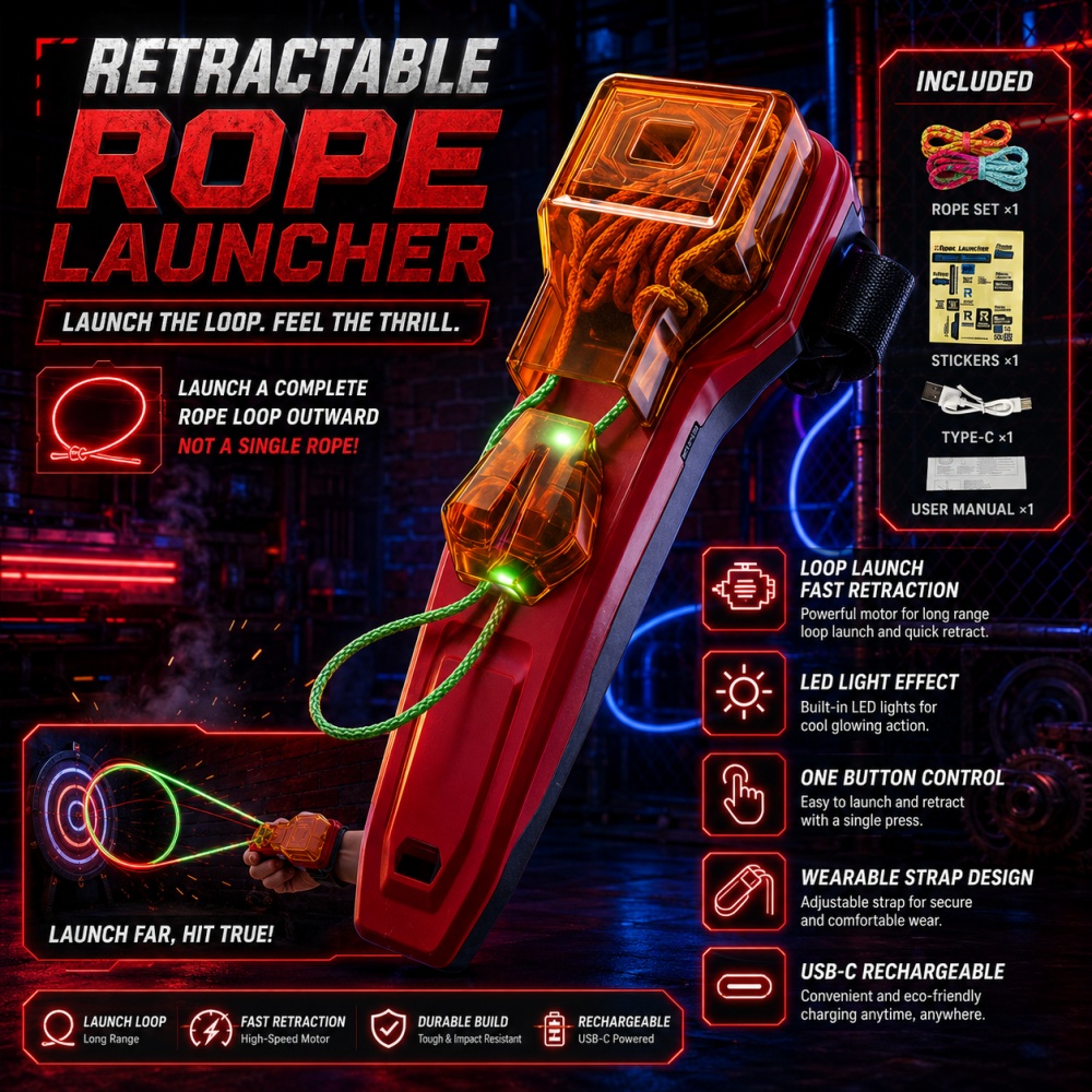 Rope Launcher Spider Web Shoot - Novelty Gifts recension och pris