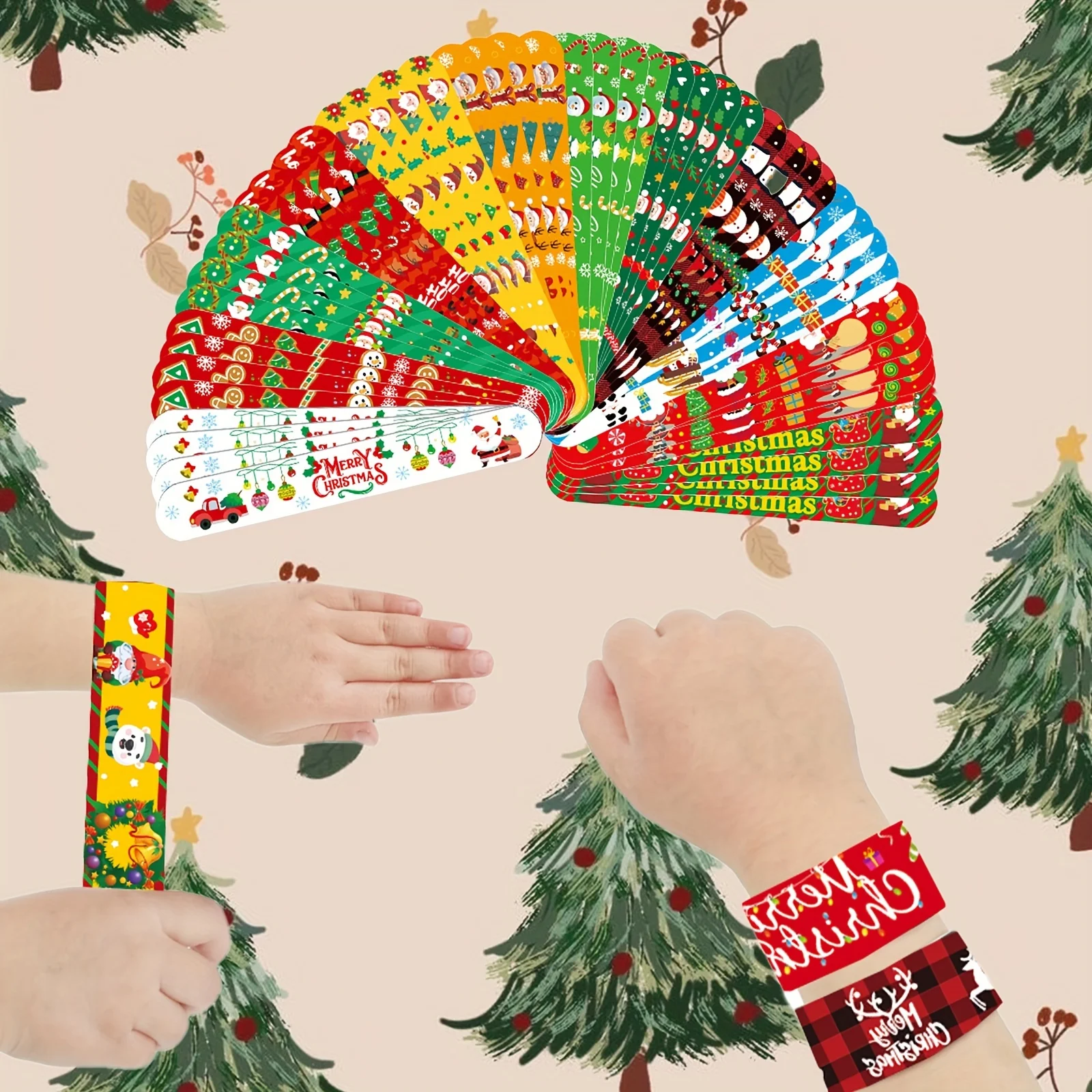 Christmas Slap Bracelets Chris - Party Supplies recension och pris