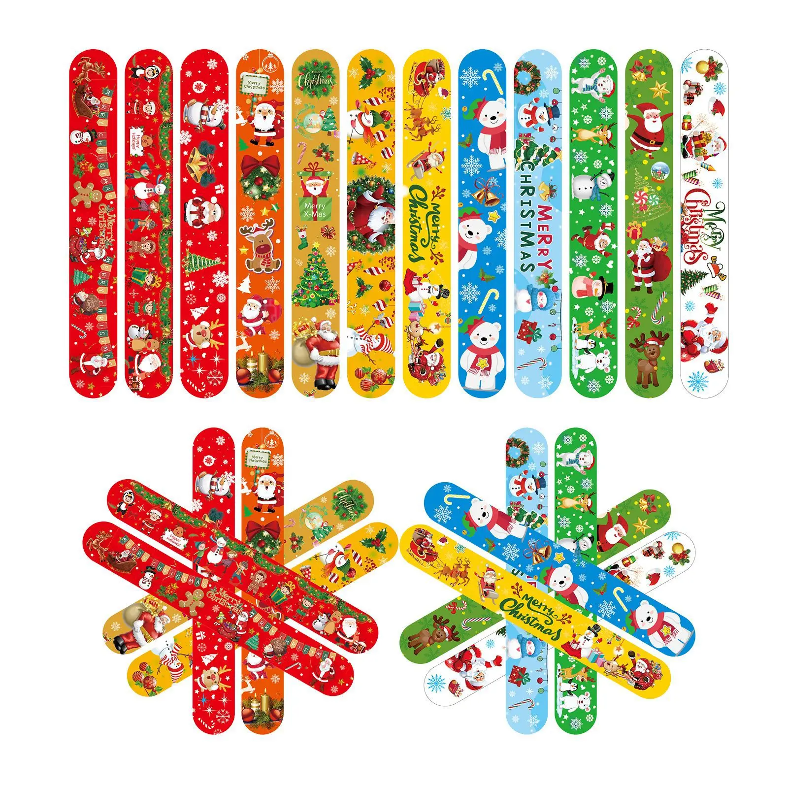 Christmas Slap Bracelets Chris - Party Supplies recension och pris