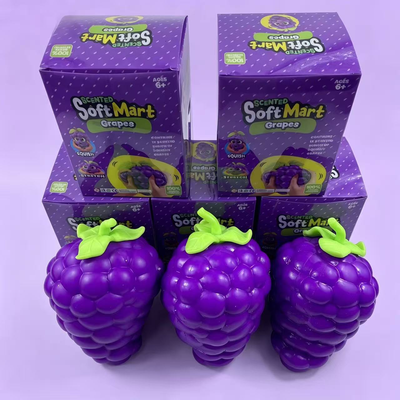 2026 Jumbo Grape Fruit Squishy - Novelty Gifts recension och pris