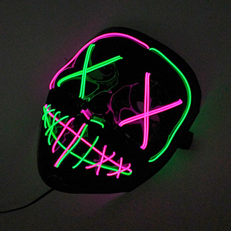 Wireless Fluoresce Mixed Color - Led Purge Mask Halloween recension och pris