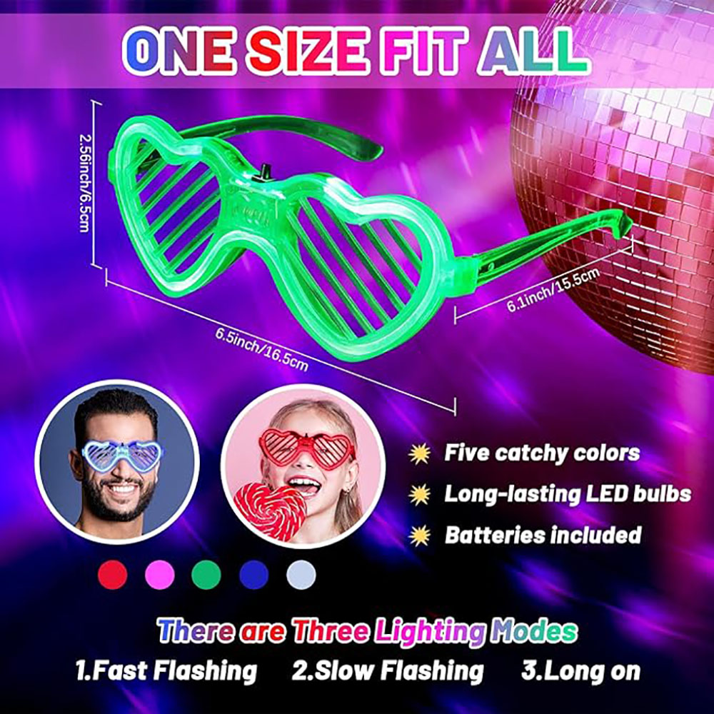 5/10/15/20/30 Pcs Led Neon Par - Glow In The Dark Party Glasses recension och pris