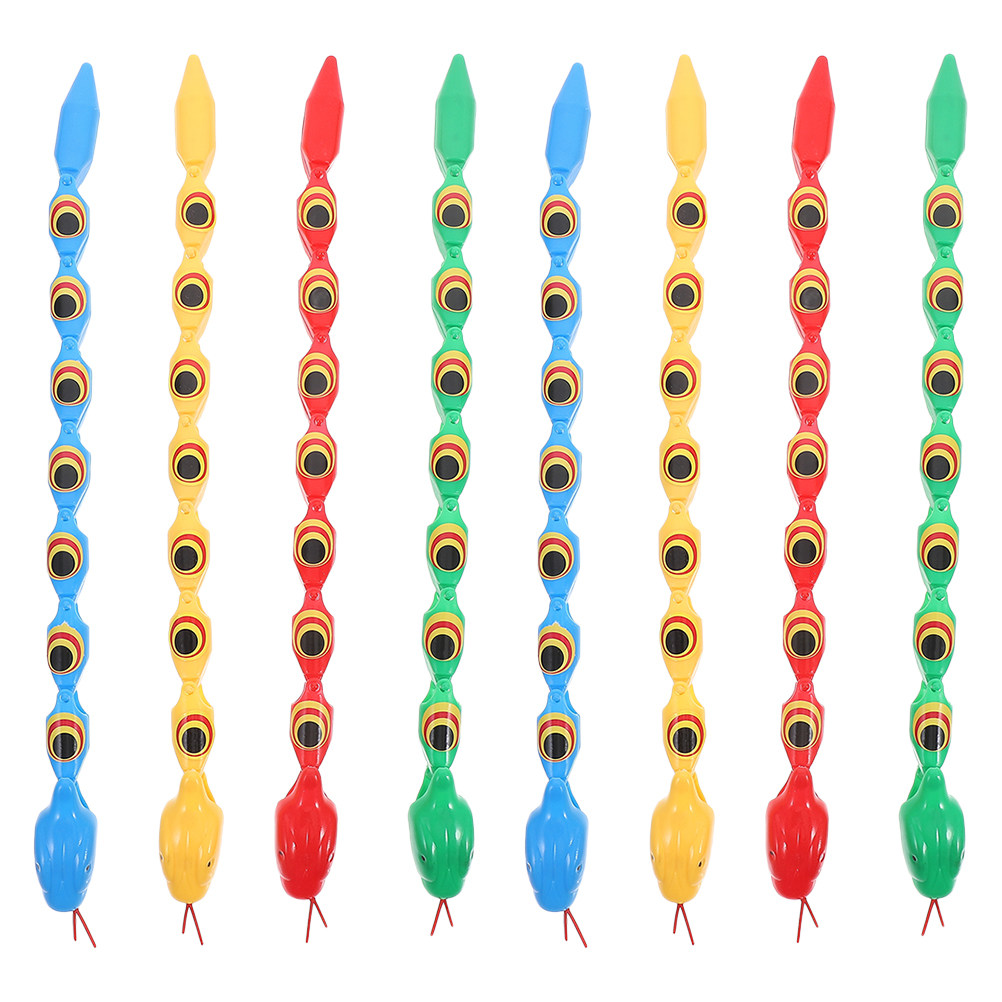 8Pcs Wiggly Jointed Snake Toys - Prank Toys recension och pris