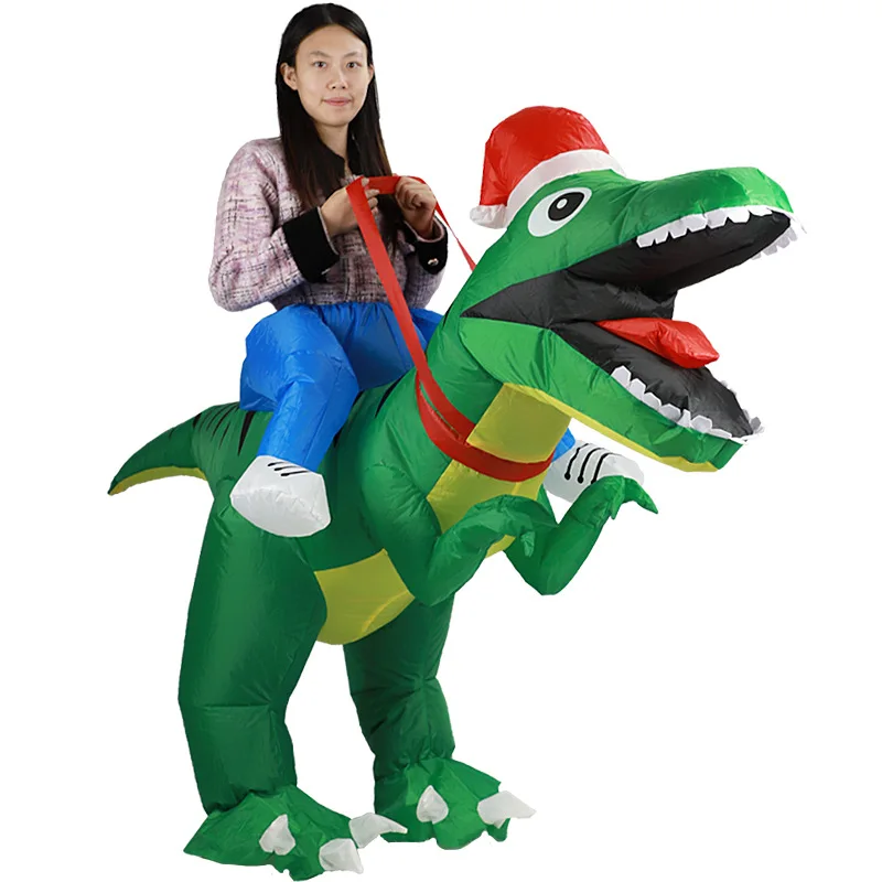 Tyrannosaurus Rex Christmas In - Inflatable Dinosaur Costume Adult recension och pris